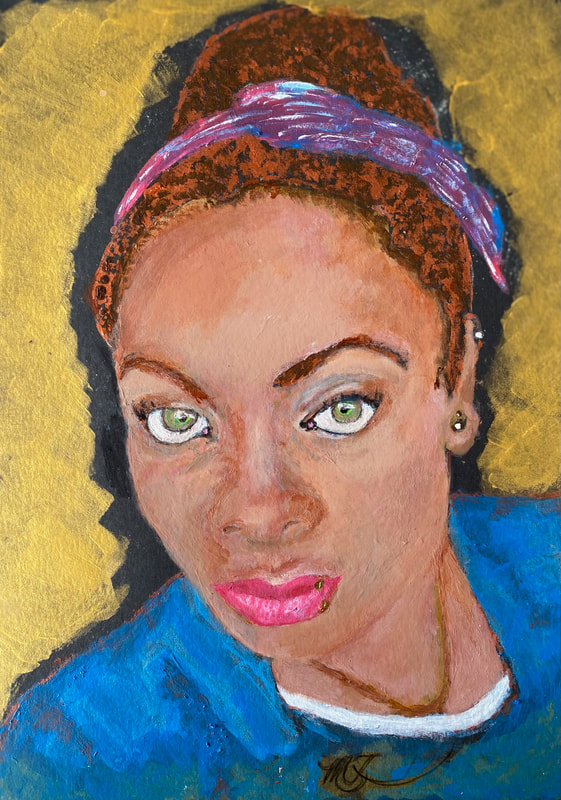 Golden Goddess - acrylic 